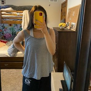 Black and white tank top!!